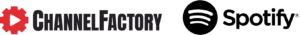 channel factory and spotify logos